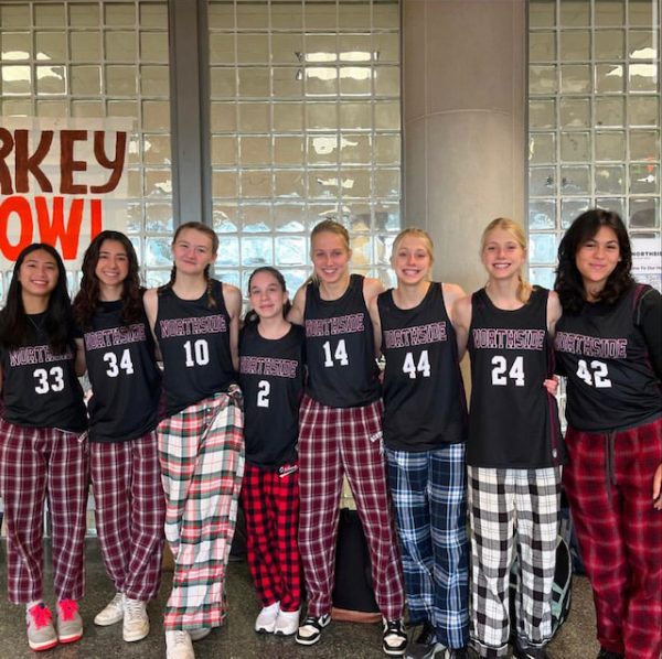 The Varsity team poses for a picture (@ncpwhoops on Instagram)