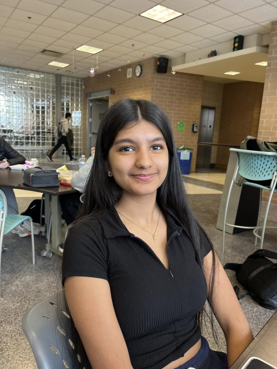 Aayusha Parajuli (Freshman) is excited to see Bad Bunny perform  because she enjoys his music. 