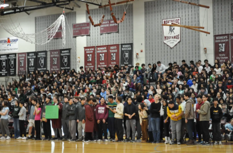 Northside's Student Body attending the Pep Rally
